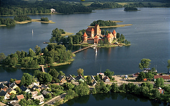 Lithuania travels, Lithuania castle lake, Trakai HD wallpaper