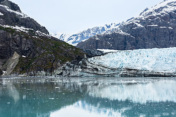 Nature, Reflection, Glacier, Bay, Alaska, Margerie, Margery HD wallpaper