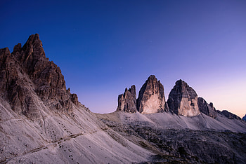 Mountains, blue sky, nature, panorama view HD wallpaper