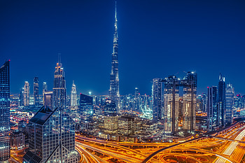 Dubai Skyline, Urban architecture, Travel destination, Middle East HD wallpaper