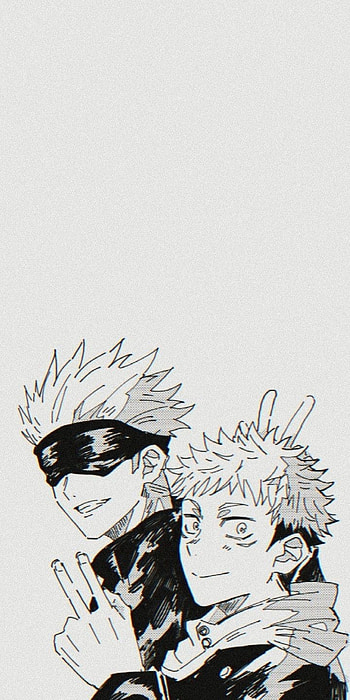 Itadori y gojo, gojo satoru, jujutsu kaisen, itadori yuji HD phone wallpaper