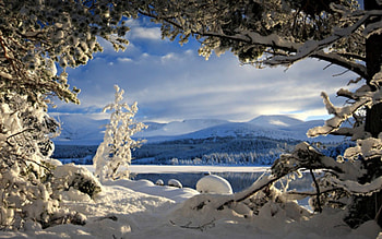ღ.Beautiful Landscape in Winter.ღ, winter, covered, festival, peaceful, wonderful, scenery, beautiful landscape in winter, magical, snow, trees, adorable, calm, white trees, splendid, cold, magnificent, mountain, travels, pretty, nature, holidays, silent, frosty, xmas, amazing, new year, greeting, frozen, dry trees, beautiful, seasons, christmas, cool, clouds, sky, splendor, rivers HD wallpaper