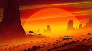 Nature Point, retrowave, artist, artwork, digital-art, artstation HD wallpaper