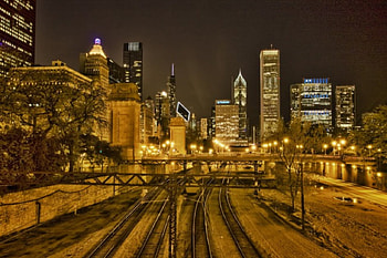 Railway road, road, railway, abstract, graphy HD wallpaper