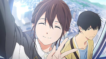 of Haruki Shiga and Sakura Yamauchi from I Want To Eat Your Pancreas, Anime, I Want To Eat Your Pancreas, Haruki Shiga, Sakura Yamauchi HD wallpaper