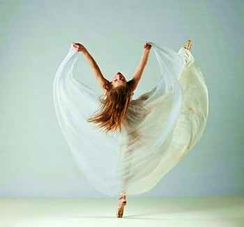 Dance like no one is watching, dom, dancing, filmy white dress, long hair, woman, motion HD wallpaper