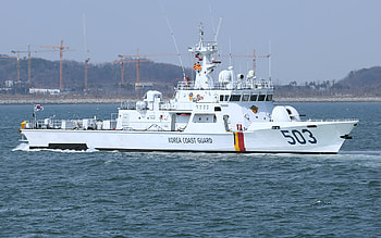 Korea Coast Guard, 503 patrol vessel, KCG, patrol ship, Tae Geuk-class patrol vessels, warships, South Korea HD wallpaper