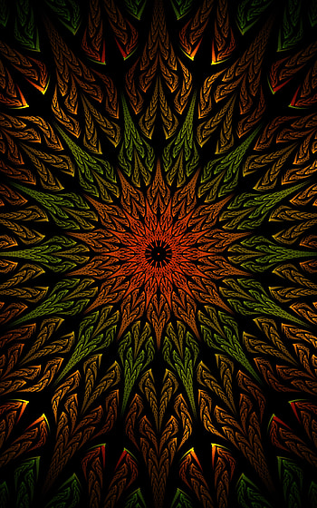 Fractal, mandala, pattern, ornament HD phone wallpaper