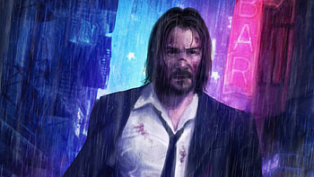 John Wick Rain, john-wick, superheroes, artwork, artist, deviantart HD wallpaper
