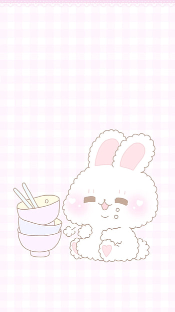 Kawaii, Cute cartoon, Anime , Pink design HD phone wallpaper