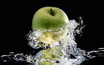 Fruits, Water, Food, Background, Apples HD wallpaper