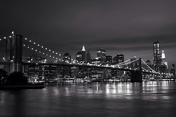 New York Black and White, Travels, , Night City HD wallpaper