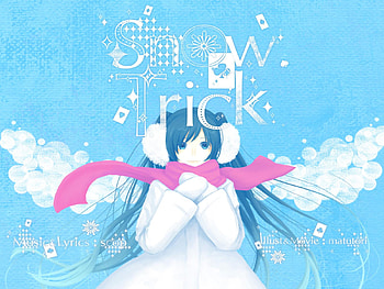 Snow Trick, winter, awesome, nice, snow, hatsune, aqua eyes, white, hatsune miku, twintail, cold, girl, headset, aqua, anime, pretty, virtual, ear muffs, blue, song, heads, cute, angel, vocaloid, beauty, miku, music, vocaloids, wings, beautiful, diva, aqua hair, cool, sky, idol, scarf HD wallpaper