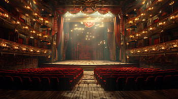Theater Spotlight, theater, light, spotlight HD wallpaper