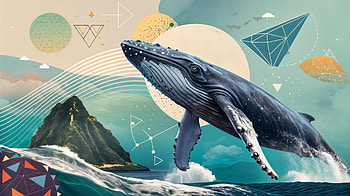 Majestic Humpback Whale in Stunning Ultra, humpback whale, whale, ocean, Abstract, island HD wallpaper