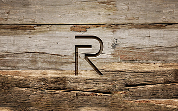 Realme wooden logo, , wooden backgrounds, brands, Realme logo, creative, wood carving, Realme HD wallpaper