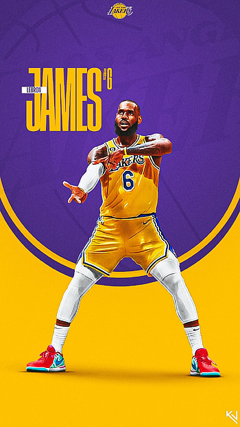 Lakers' Court King, NBA, basketball, LeBron James HD phone wallpaper