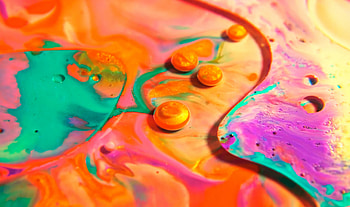 Abstract, Divorces, Multicolored, Motley, Paint, Circle, Volume HD wallpaper