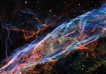 Universe, Stars, Nebula, Glow, Nebula Veil, Veil Nebula HD wallpaper