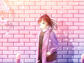 Pretty, anime girl, original, 2020 HD wallpaper