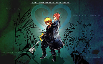 Axel & Roxas, roxas, axel, kingdom hearts, video game HD wallpaper