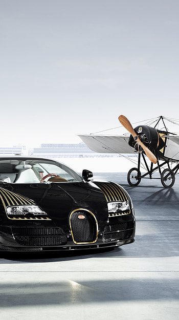 Bugatti Veyron, Grand Sport Vitesse Black Bess HD phone wallpaper