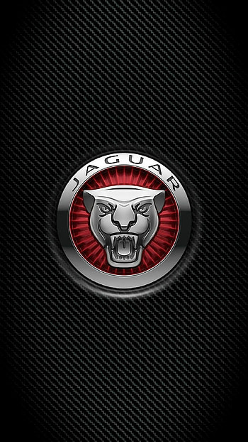 3D Carbon, Jaguar Logo HD phone wallpaper