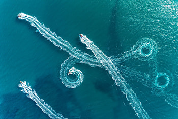 :), boat, view from the top, summer, blue, ido meirovich, up, water, vara HD wallpaper
