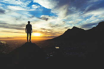 dom, Sunset, Sky, Dark, Human, Person, Elevation HD wallpaper