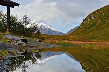 Campsite on Blueberry Lake, Alaska, Valdez, Thompson Pass, Blueberry Lake, Alaska, Campsite HD wallpaper
