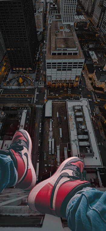 nike Air jordan, bambas, graph, zisaveix, city, ciudad, air jordan HD phone wallpaper