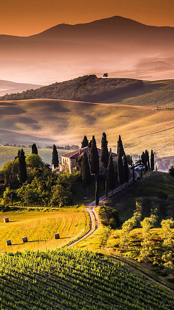 Tuscany landscape, Ultra , Nature's beauty HD phone wallpaper