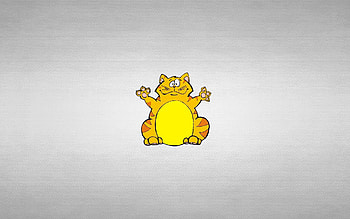 Art, Vector, Cat, Minimalism, Fat, Thick, Paws HD wallpaper