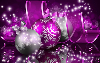 Purple-themed Christmas, Merry decorations, , Festive joy HD wallpaper