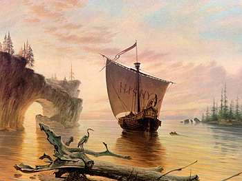 Ship, Fantasy HD wallpaper