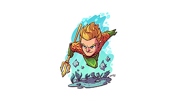 Aquaman Minimal , aquaman, superheroes, minimalism, minimalist, artist, artwork, digital-art HD wallpaper