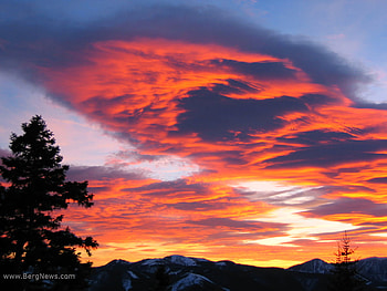 red sunset, nature, clowd, sunset, red HD wallpaper