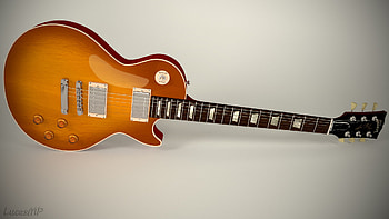 Vintage Reissued V100IT Flamed Iced Tea, Gibson Guitars HD wallpaper