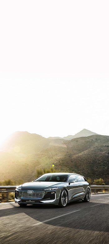electric car, vehicle, Audi A6 E-Tron HD phone wallpaper