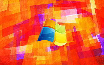 Windows XP logo, , colorful abstract background, creative, Windows XP 3D logo, geometric backgrounds, Windows XP HD wallpaper