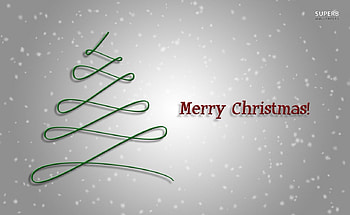 Silver Christmas, Silver, Merry, Christmas, Tree HD wallpaper