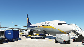 Jet Airways, flight simulator, Boeing 737, India HD wallpaper