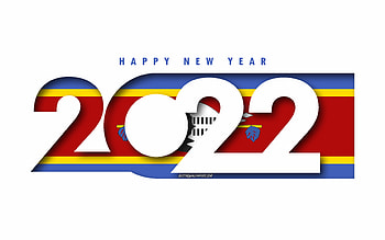 Happy New Year 2022 Eswatini, white background, Eswatini 2022, Eswatini 2022 New Year, 2022 concepts, Eswatini, Flag of Eswatini HD wallpaper