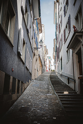 Cities, Stairs, Ladder, Street, Buildings HD phone wallpaper