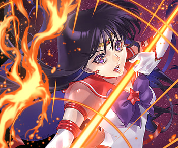 Sailor Mars, Sailor Mars, Rei Hino, Anime, Sailor Moon HD wallpaper