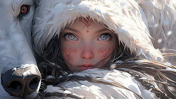 Tribe Girl Of North, ai-girls, ai, artist, artwork, digital-art HD wallpaper