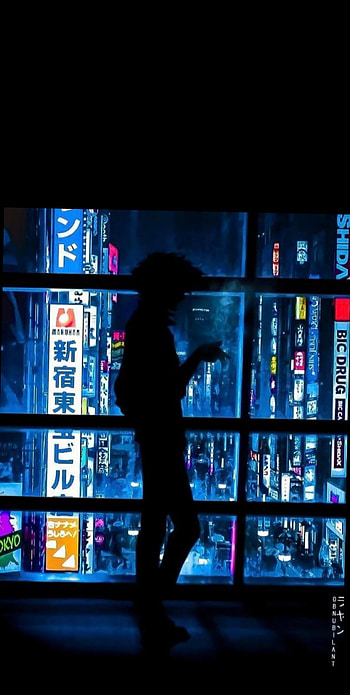 Cowboy Bebop, electric blue, display device HD phone wallpaper