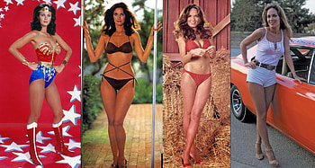 Lynda Carter and Catherine Bach, The Dukes of Hazzard, Wonder Woman, Catherine Bach, Lynda Carter, 70s TV Shows HD wallpaper