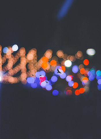 Abstract, Birds, Glare, Circles, Silhouettes, Bokeh, Boquet HD phone wallpaper