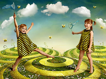 happyness, dreamland, smile, child HD wallpaper